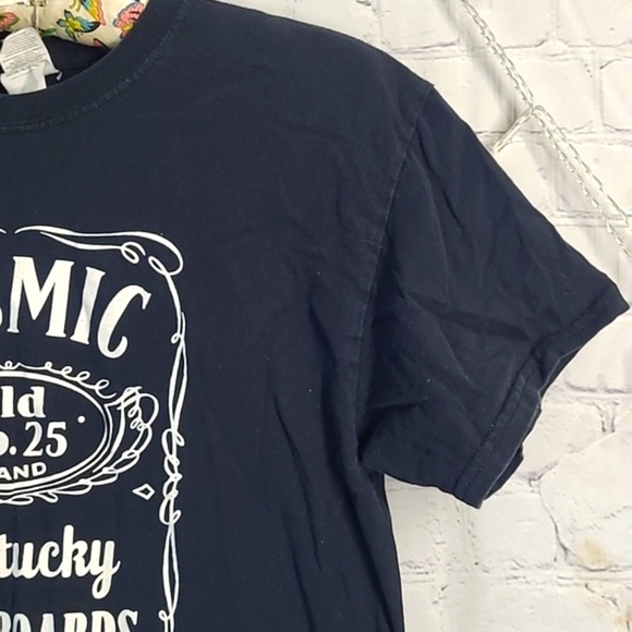 Y2K Cosmic Skateboards Louisville Kentucky Jack Daniel's Black Tee Tshirt Sz M - Picture 7 of 14